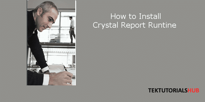 install crystal reports runtime