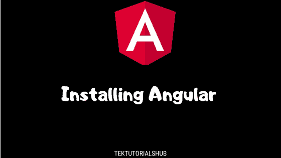 Install Angular