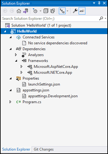 ASP.NET Core project structure