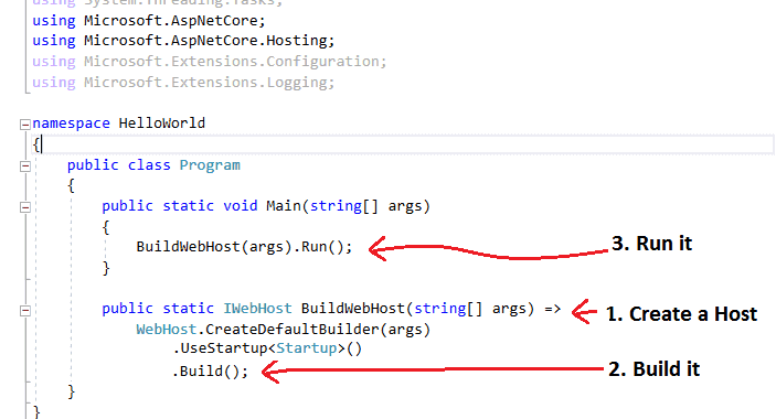 Program.cs in ASP.NET Core Applications