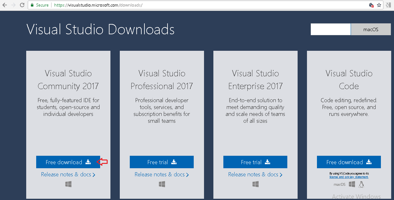 Что такое downloading. Visual Studio community 2017. Visual Studio 2017.