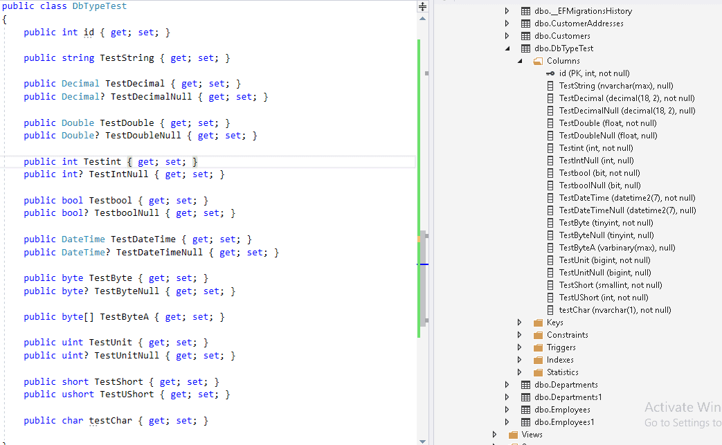 EF Core Column Data Type Conventions