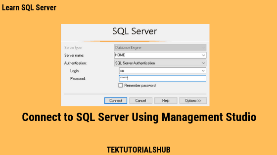 connect sql server ip address management studio