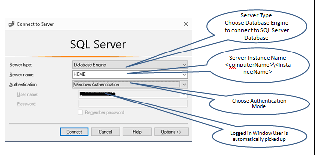 Connect to SQL Server Using Windows Authentication