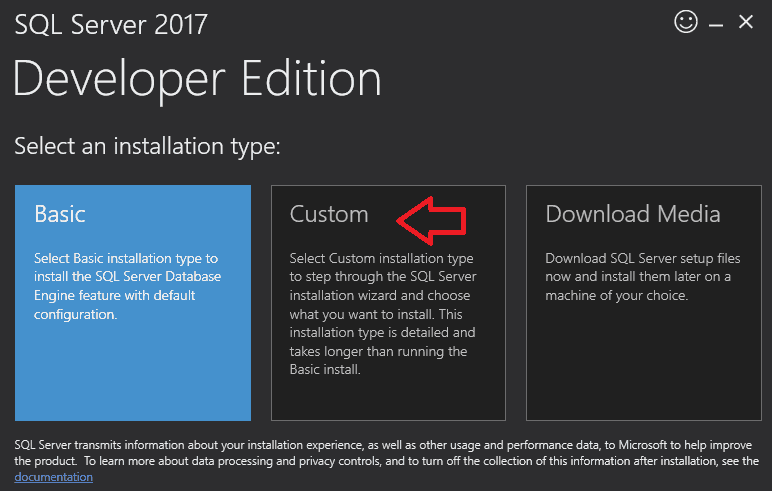 how to install sql server 2017 developer edition