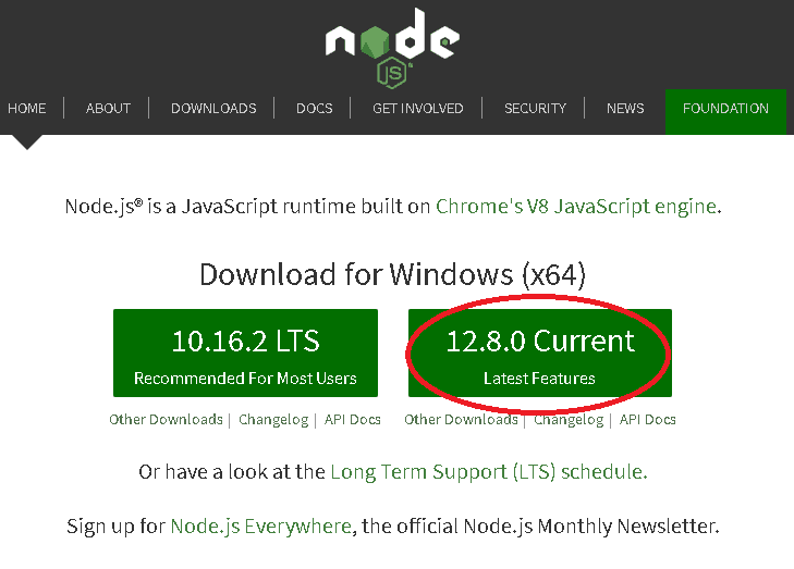Download & Install NodeJs