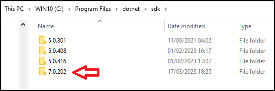 How to find the version of dot net installed