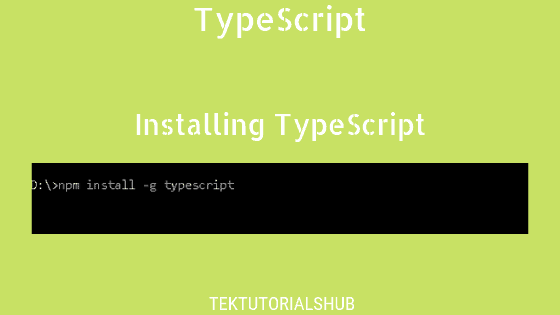 Installing TypeScript