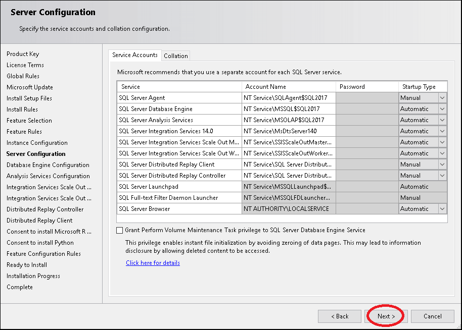 Server Configuration