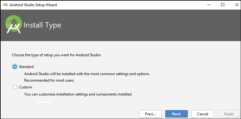Select Installation Type
