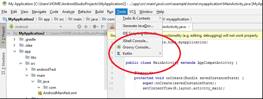 visual studio for mac android sdk not found