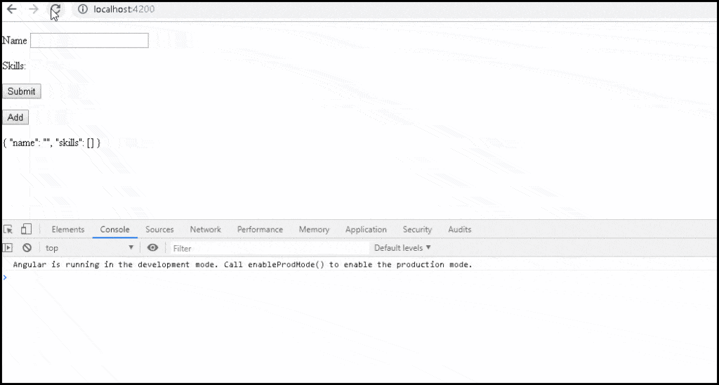 Angular FormArray Example