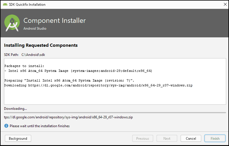 Downloading & Installing Android SDK