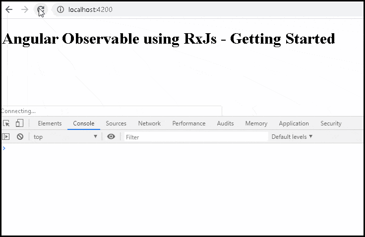 Observable with error event