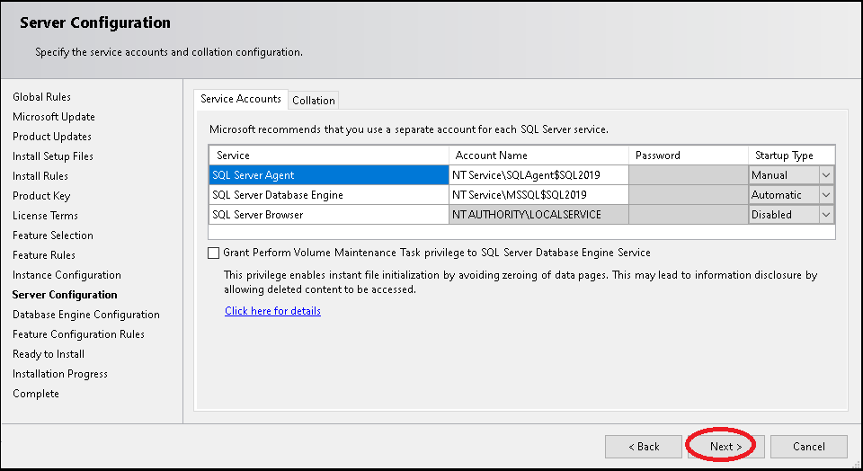 Server Configuration