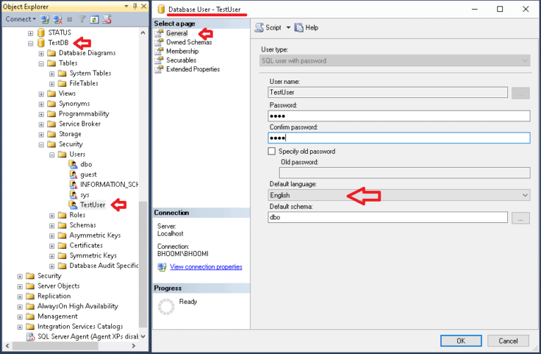 Setting & working with language in SQL SERVER - Tektutorialshub