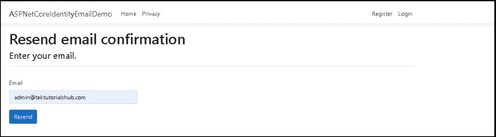 asp.net identity resend confirmation email