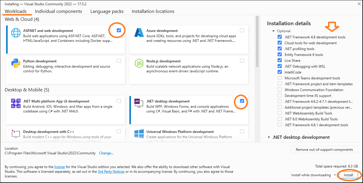 How to download install visual studio 2022 tektutorialshub
